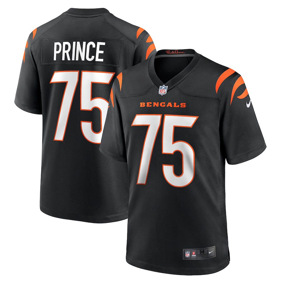 Men Cincinnati Bengals 75 Isaiah Prince Nike Black Game Player NFL Jersey